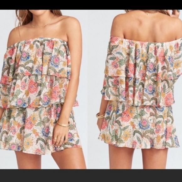 *Last Chance* NWT Show Me Your Mumu Bloom Triple Decker Romper Tiered Ruffles - Picture 2 of 11